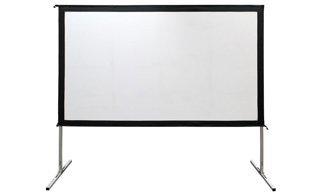 Проекційний екран на рамі розміром 1,83 x 2,44 м​