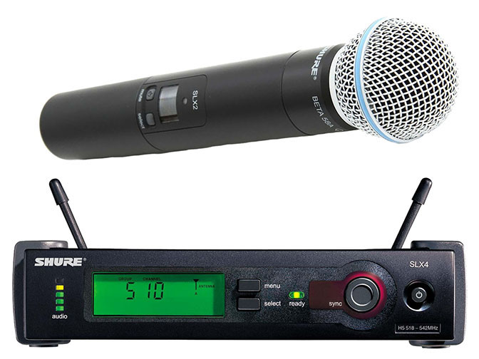 Оренда караоке радіомікрофону Shure SLX24 + SM58 Київ