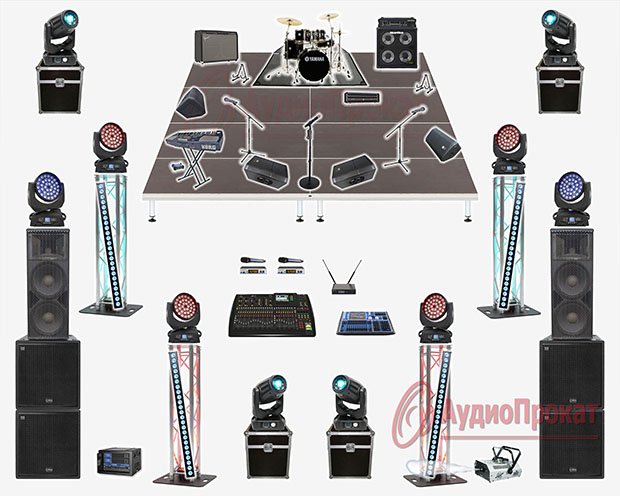 Аренда аппаратуры для выступления кавер-группы. Выполнение технического райдера артиста.