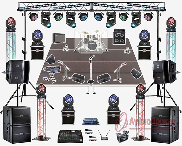 Аренда аппаратуры для выступления кавер-группы. Выполнение технического райдера артиста.